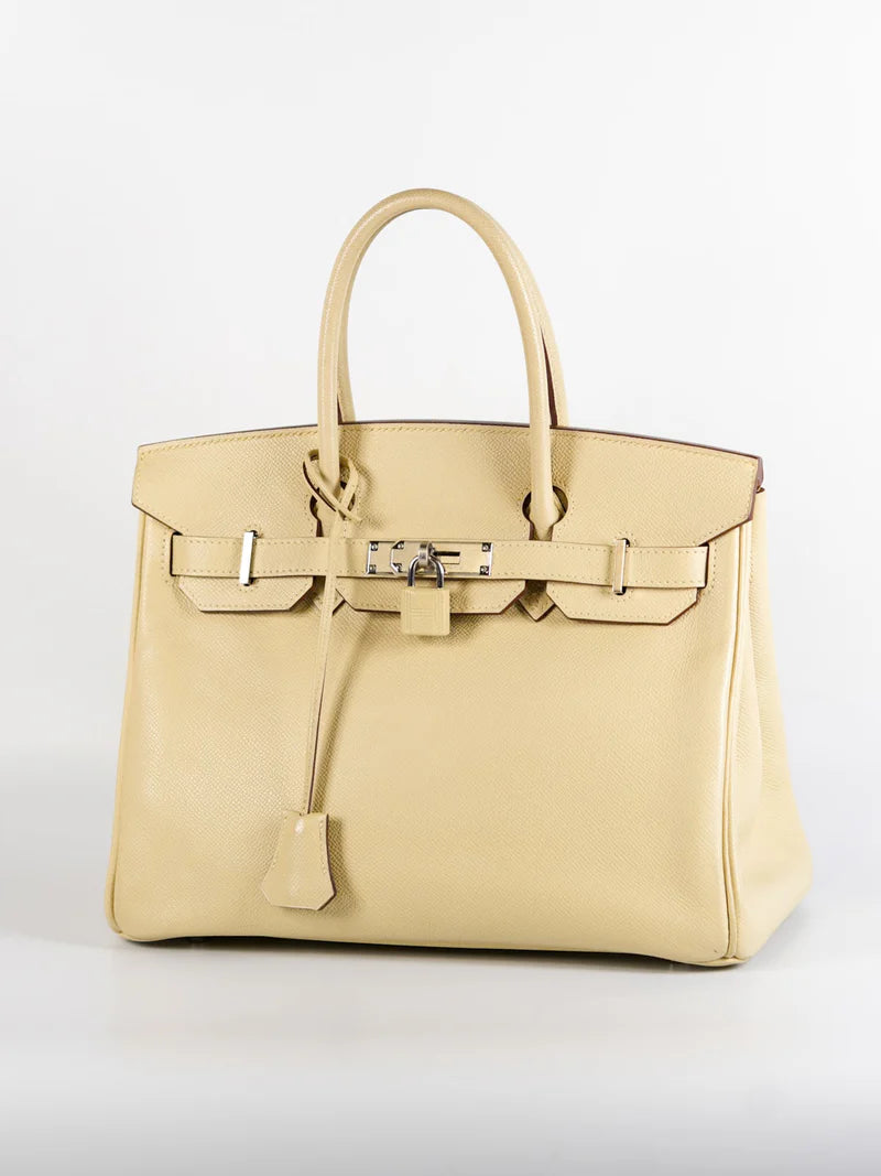 Birkin 30 in Parchemin Epsom Leather & Palladium Hardware Stamp Square M