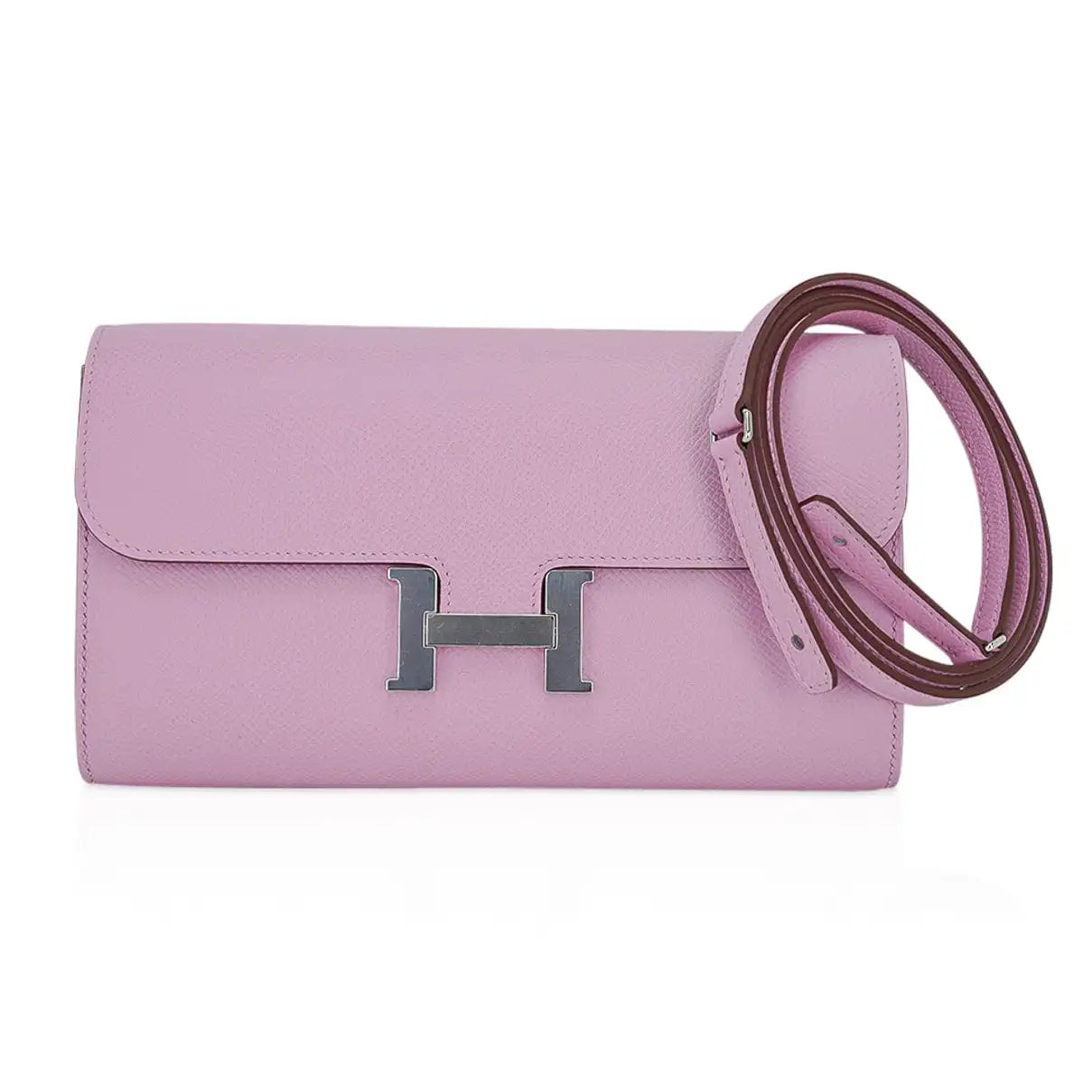 Constance Long Wallet Mauve Epsom with Palladium Hardware