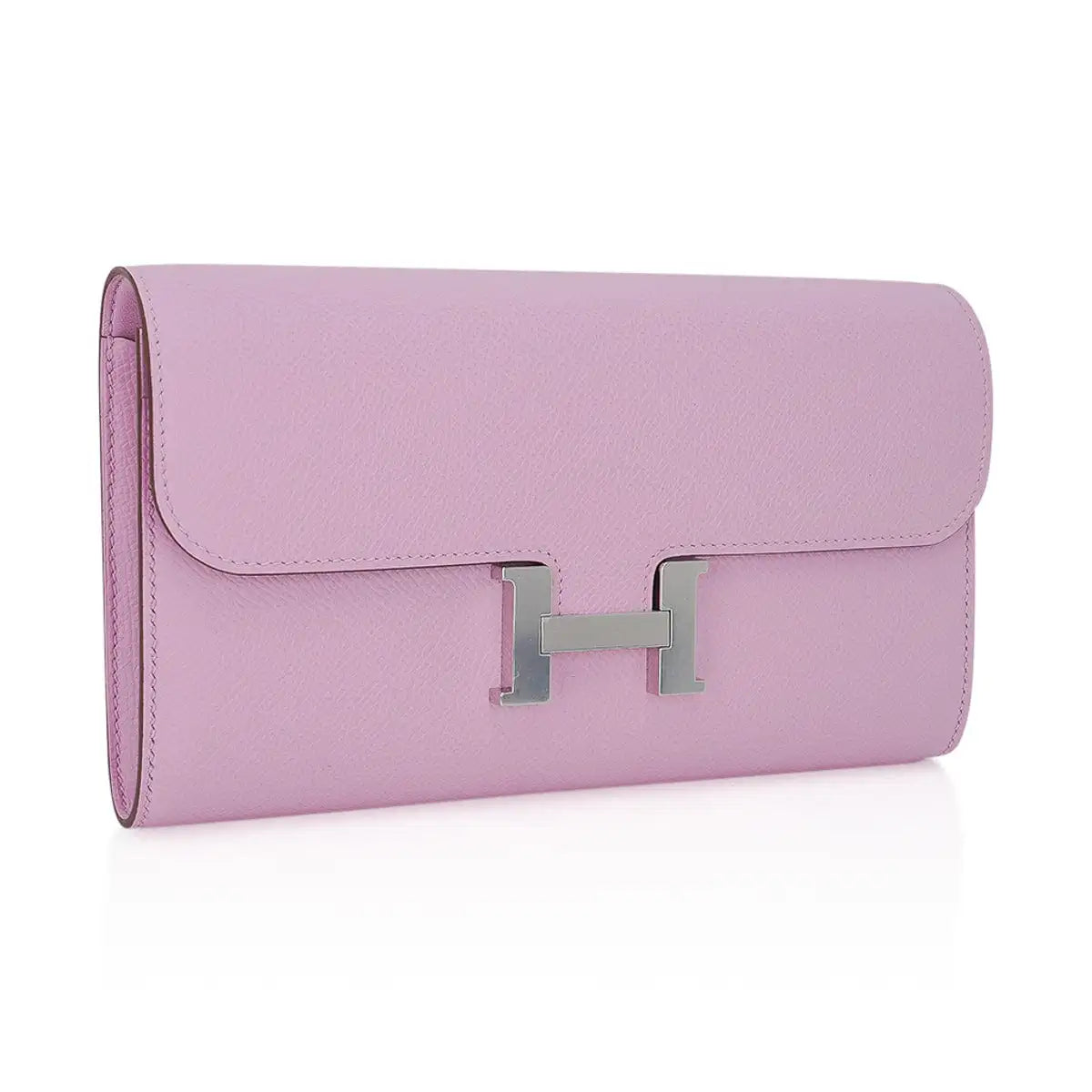 Constance Long Wallet Mauve Epsom with Palladium Hardware