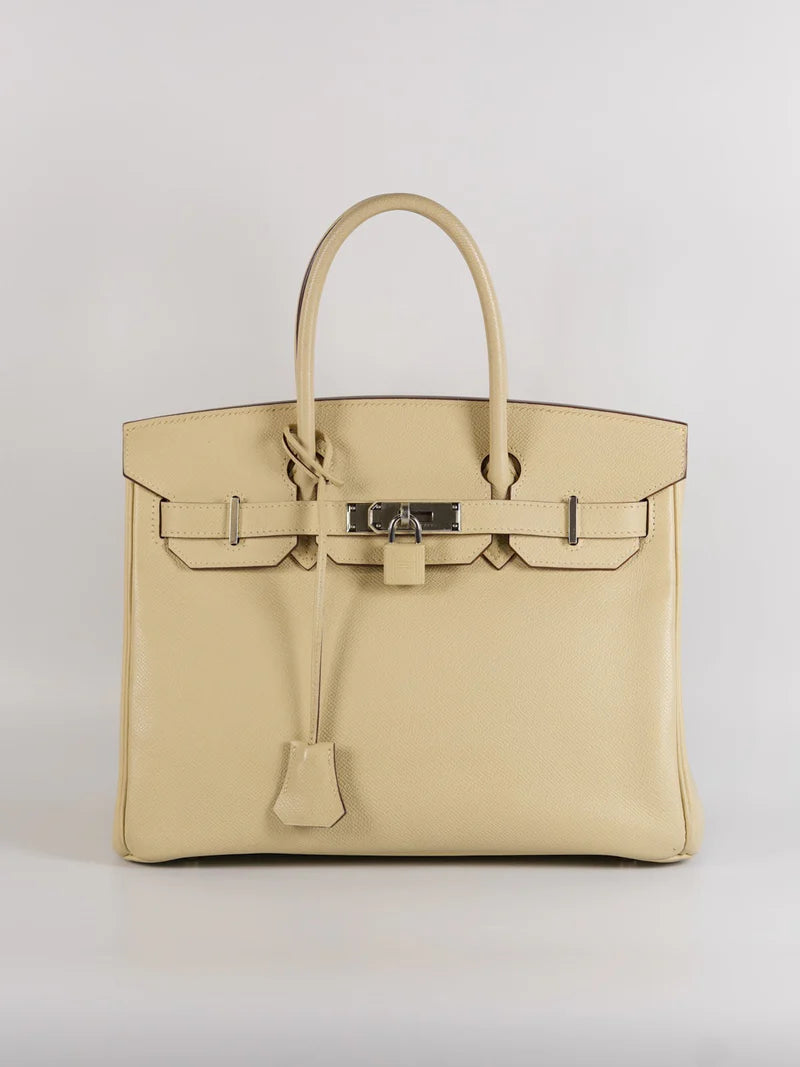 Birkin 30 in Parchemin Epsom Leather & Palladium Hardware Stamp Square M