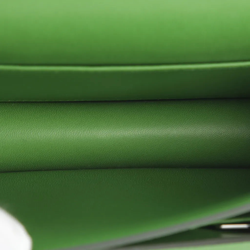 Constance Mini 19 in Vert Yucca Epsom leather with Palladium hardware