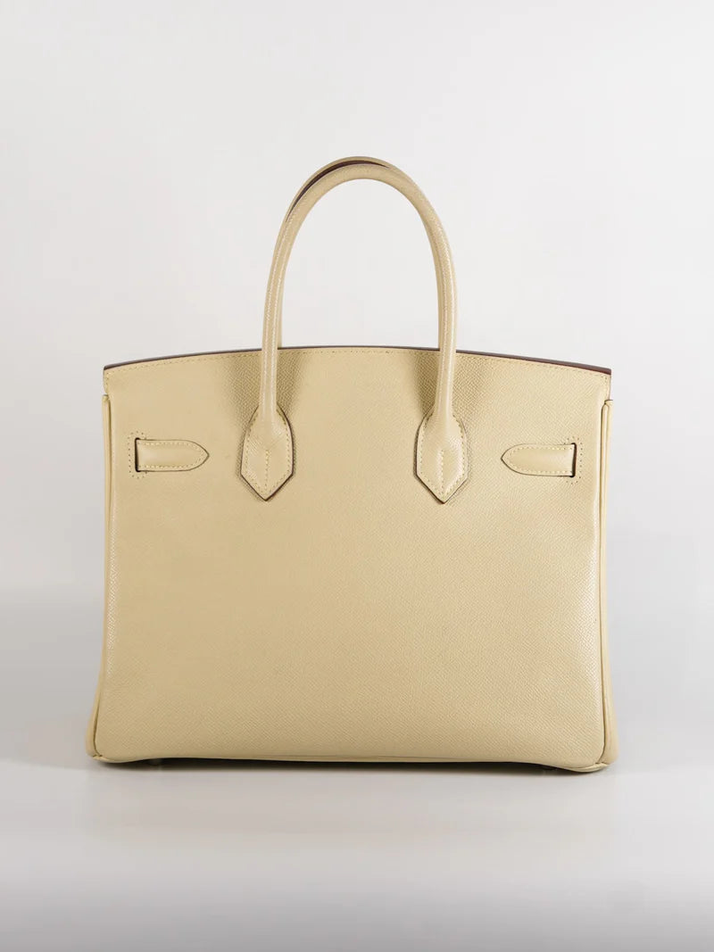 Birkin 30 in Parchemin Epsom Leather & Palladium Hardware Stamp Square M