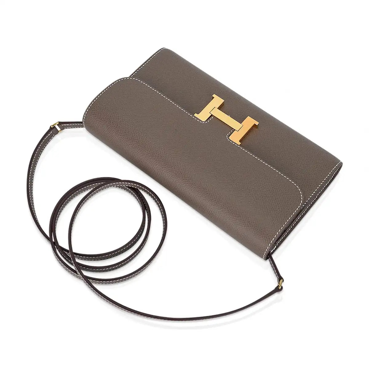 Constance Long Wallet Epsom with Gold Hardware