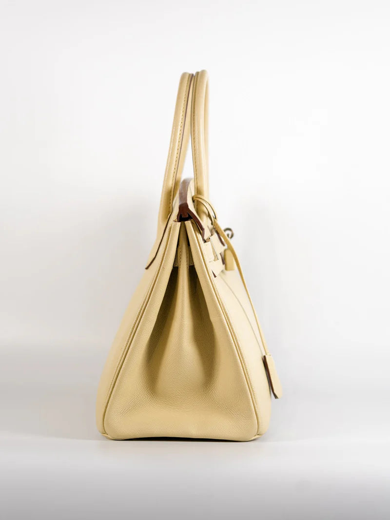 Birkin 30 in Parchemin Epsom Leather & Palladium Hardware Stamp Square M