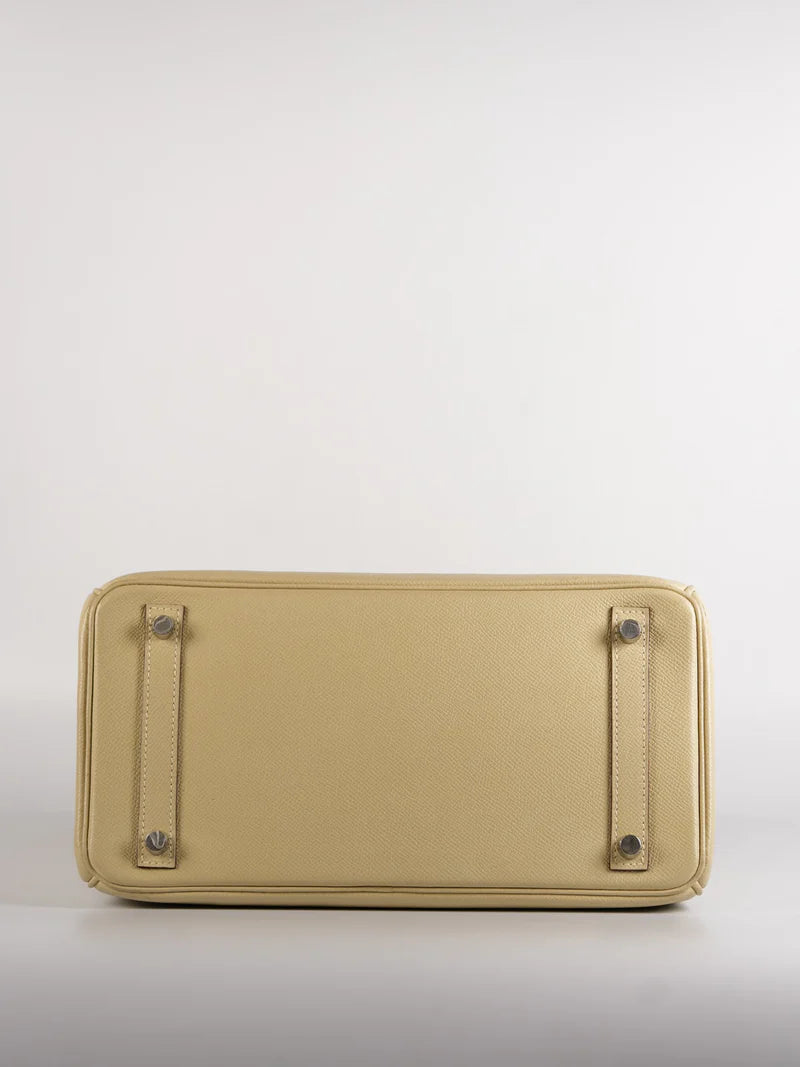 Birkin 30 in Parchemin Epsom Leather & Palladium Hardware Stamp Square M