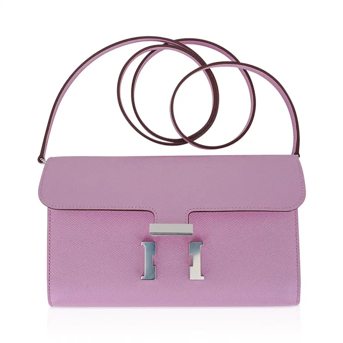 Constance Long Wallet Mauve Epsom with Palladium Hardware