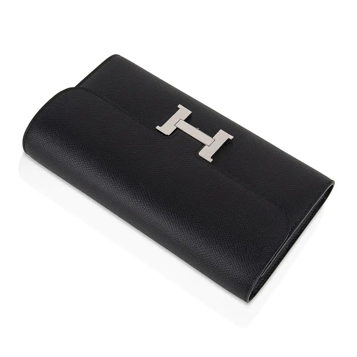 Constance Long Wallet Black Epsom with Palladium Hardware