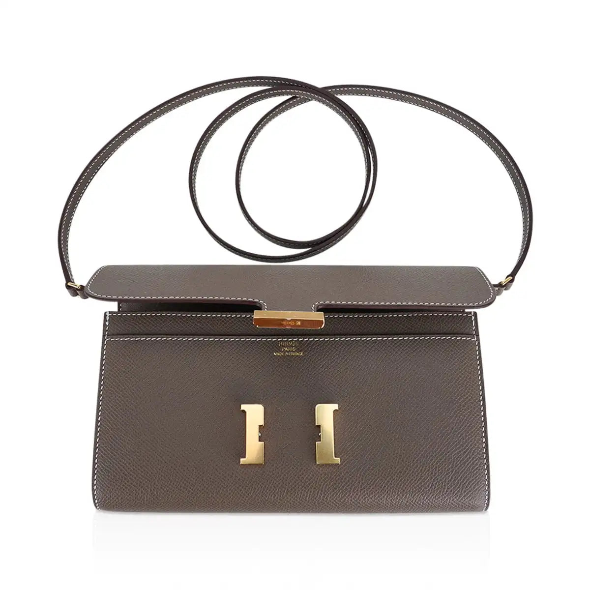 Constance Long Wallet Epsom with Gold Hardware