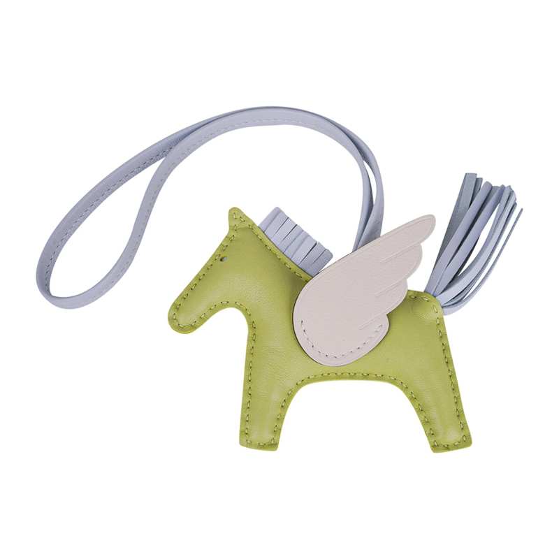 Pegase Rodeo Pegase PM Bag Charm Jaune Bourgeon/ Bleu Brume/ Nata