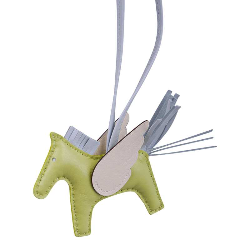 Pegase Rodeo Pegase PM Bag Charm Jaune Bourgeon/ Bleu Brume/ Nata