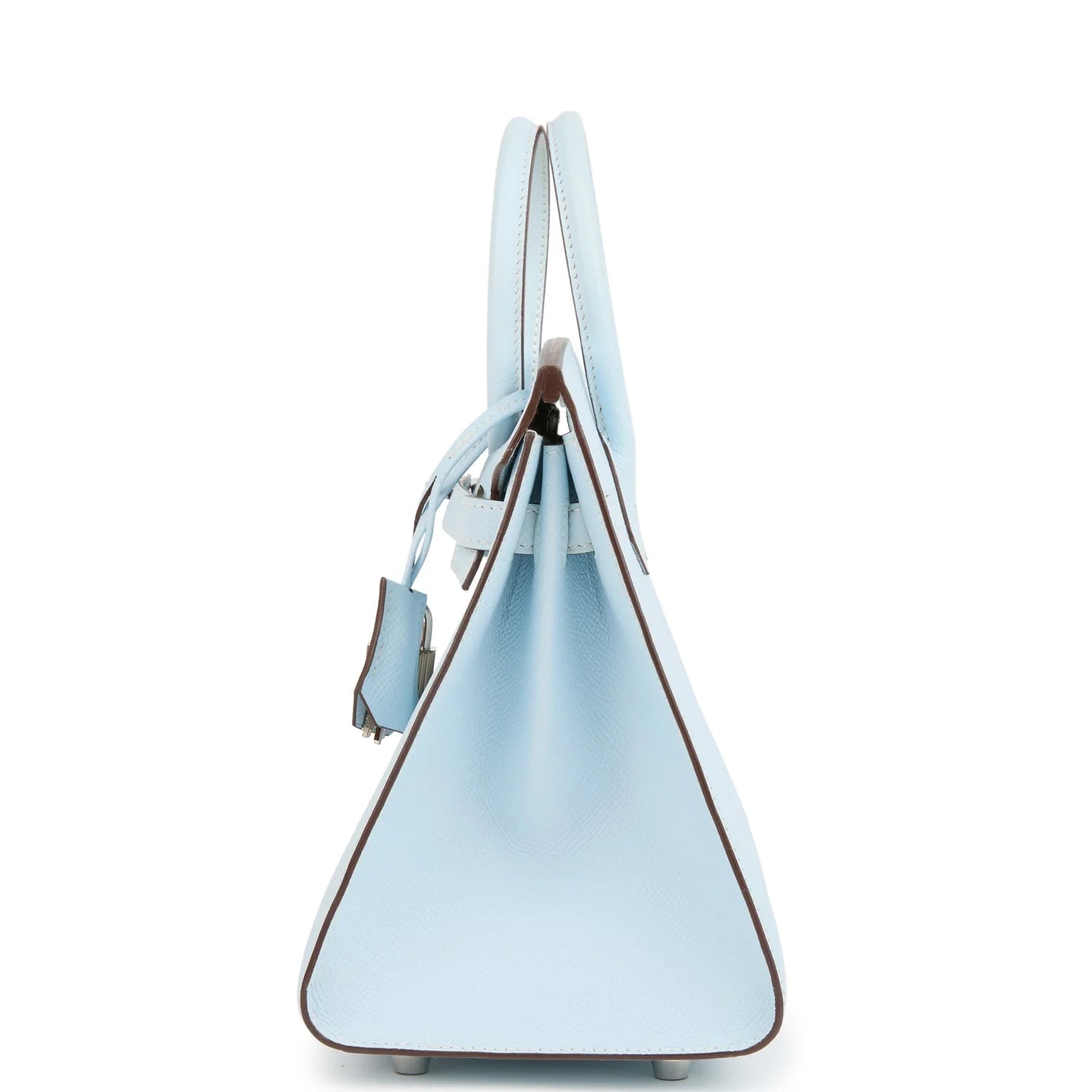 Birkin Sellier 25 Bleu Brume Epsom Palladium Hardware