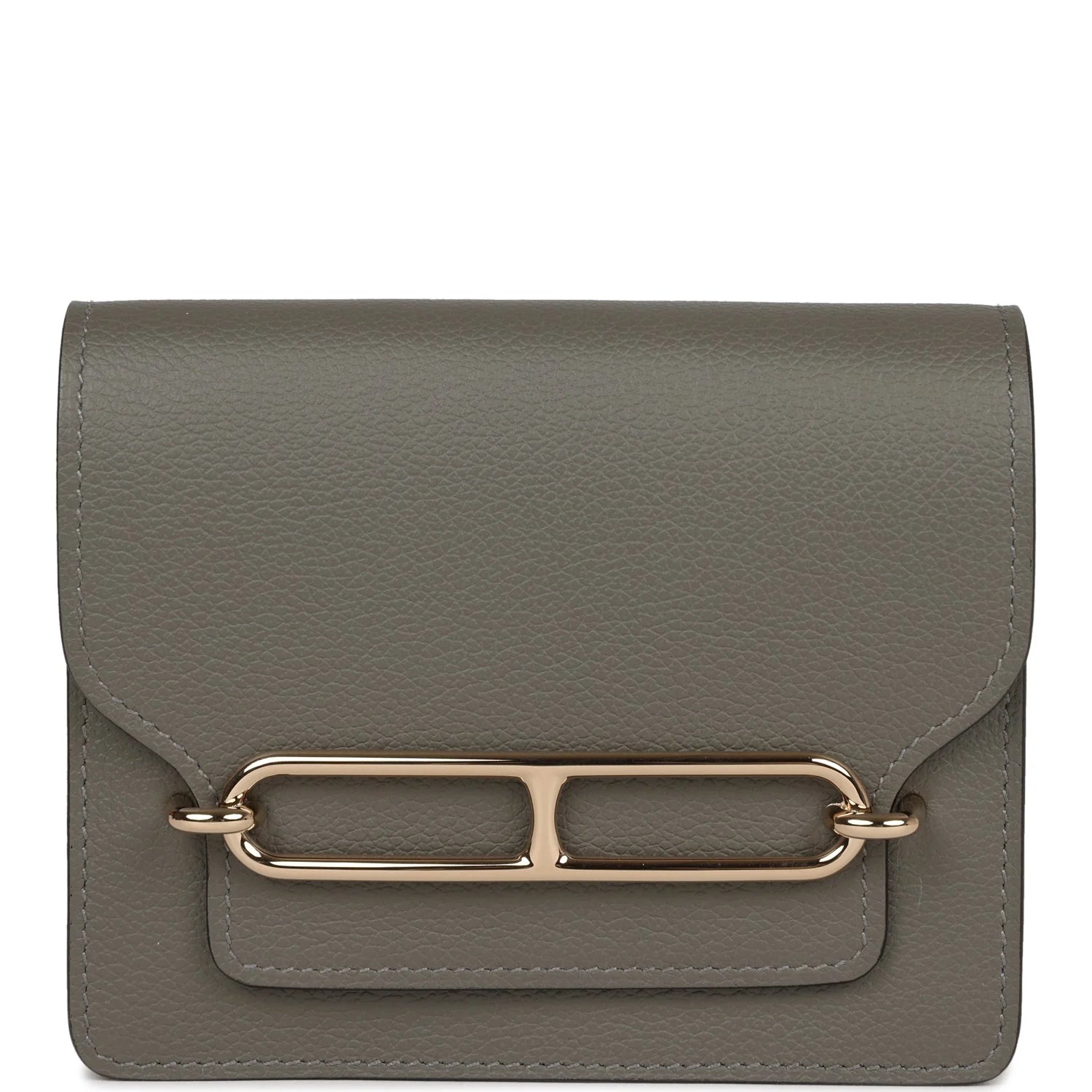 Roulis Slim Wallet Gris Meyer Evercolor Permabrass Hardware