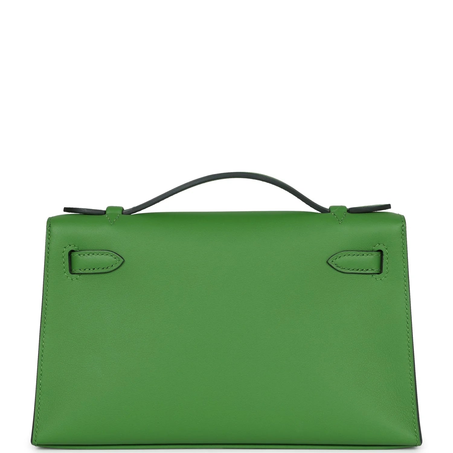 Kelly Pochette Vert Yucca Swift Gold Hardware