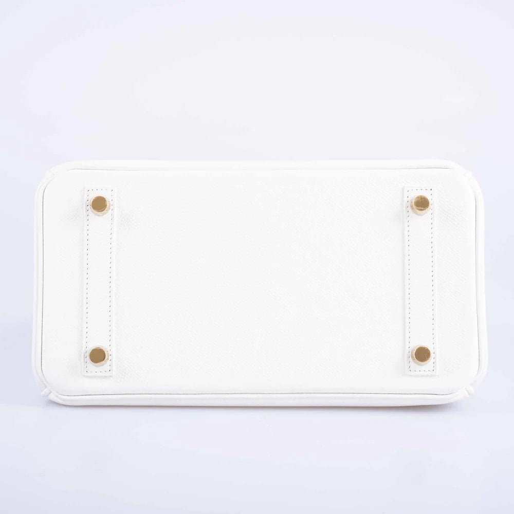 BIRKIN 25 WHITE EPSOM WITH GOLD HARDWARE