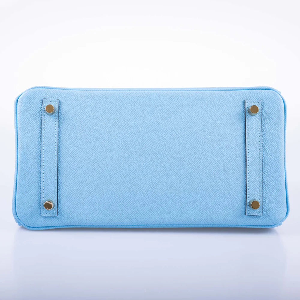 BIRKIN 30 BLUE CELESTE EPSOM GOLD HARDWARE