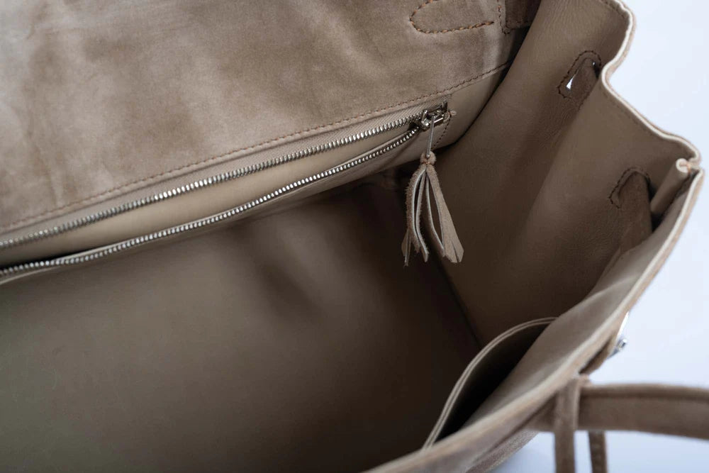 BIRKIN 30 GRIS PERLE DOBLIS PALLADIUM HARDWARE