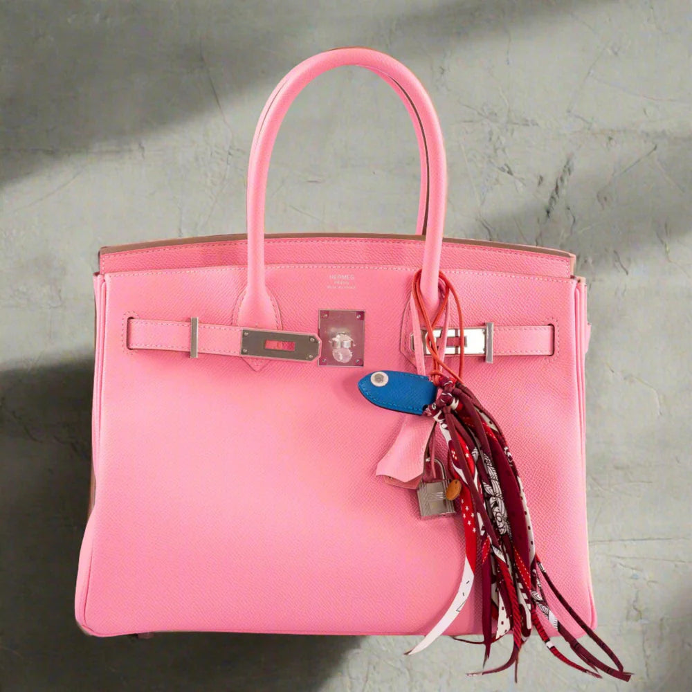 BIRKIN 30 ROSE CONFETTI EPSOM PALLADIUM HARDWARE
