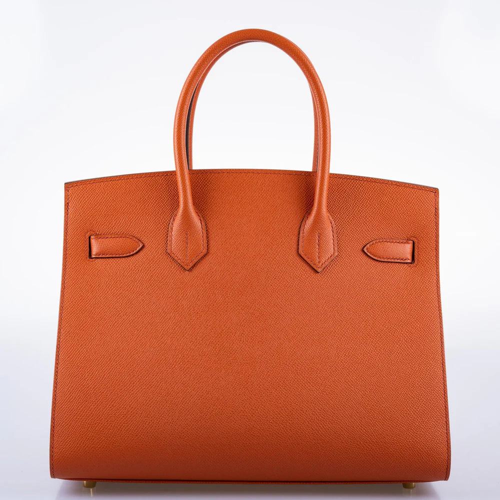 BIRKIN 30 SELLIER TERRE BATTUE EPSOM LEATHER GOLD HARDWARE
