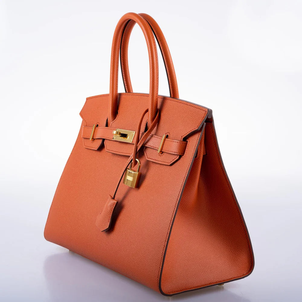 BIRKIN 30 SELLIER TERRE BATTUE EPSOM LEATHER GOLD HARDWARE