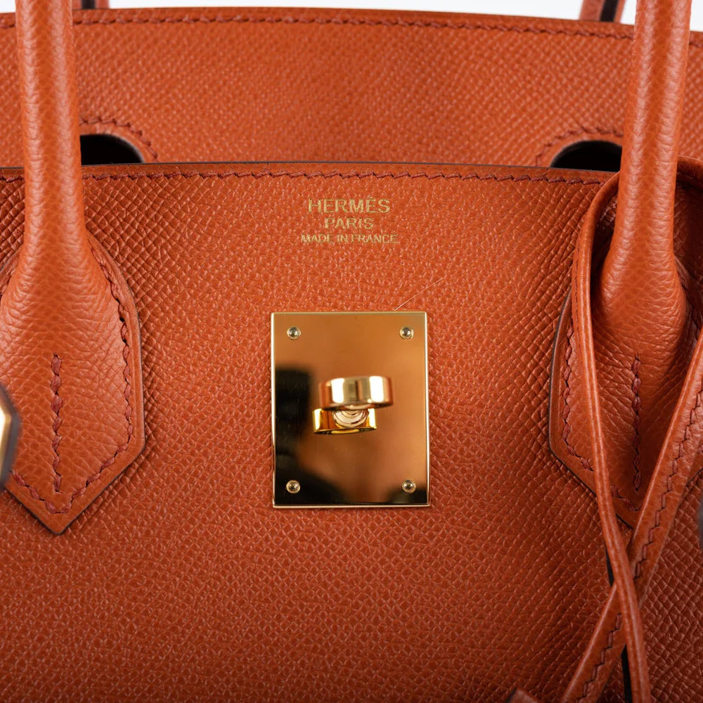 BIRKIN 30 SELLIER TERRE BATTUE EPSOM LEATHER GOLD HARDWARE