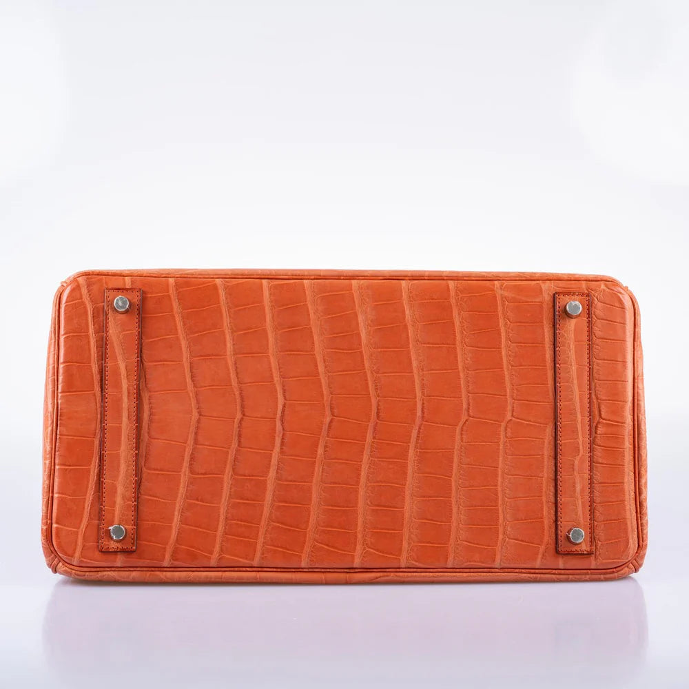 BIRKIN 40 SANGUINE MATTE ALLIGATOR PALLADIUM HARDWARE