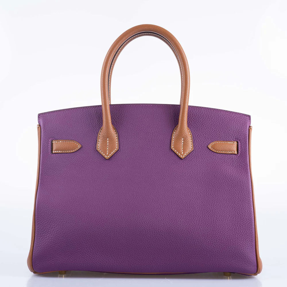 HSS BIRKIN 30 ANEMONE AND GOLD TOGO WITH GOLD HARDWARE