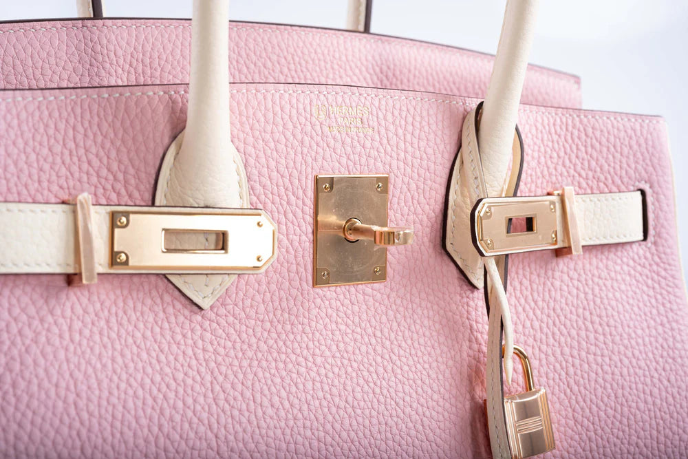 HSS BIRKIN 30 ROSE SAKURA AND CRAIE CLEMENCE WITH ROSE GOLD HARDWARE