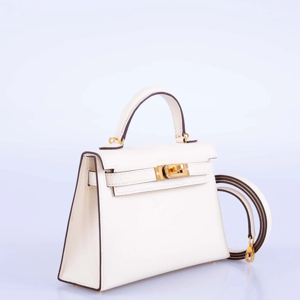 KELLY 20 MINI SELLIER NATA EPSOM GOLD HARDWARE