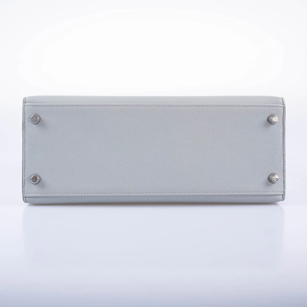 KELLY 28 SELLIER BLUE GLACIER EPSOM PALLADIUM HARDWARE