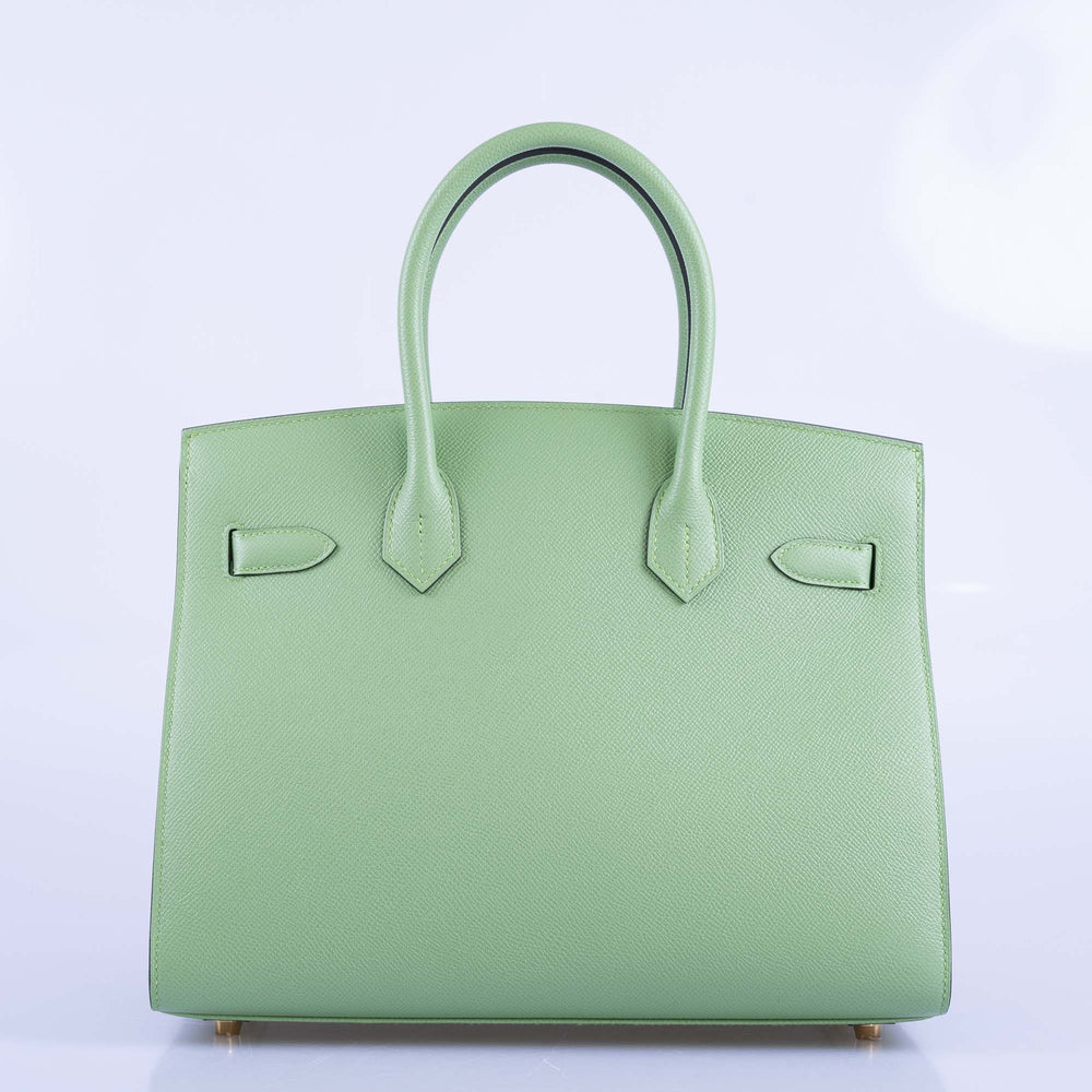 SELLIER BIRKIN 30 VERT CRIQUET EPSOM GOLD HARDWARE