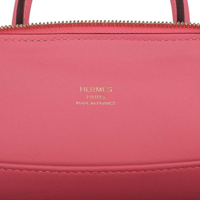 Bolide 1923 Mini 25 Bag Rose Azalee Evercolor Leather Gold Hardware
