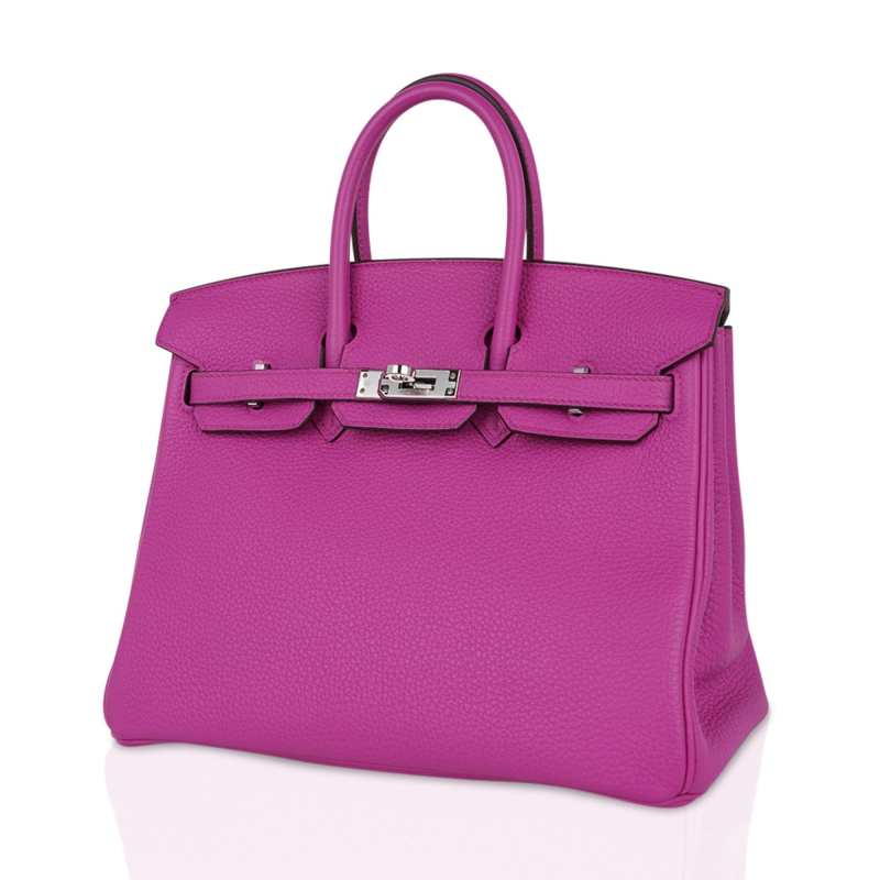 Birkin 25 Bag Magnolia Togo Palladium Hardware