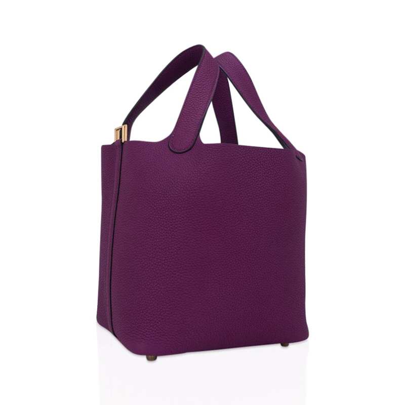 Lock 18 Bag Anemone Gold Hardware Clemence Leather