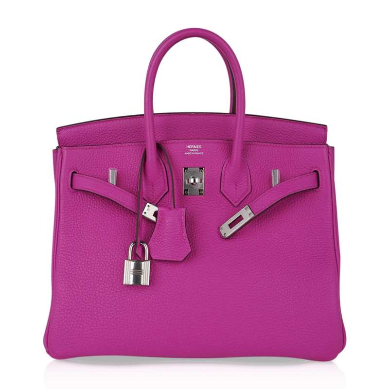 Birkin 25 Bag Magnolia Togo Palladium Hardware