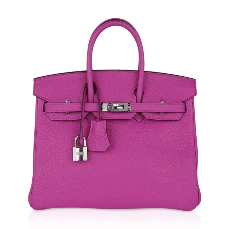 Birkin 25 Bag Magnolia Togo Palladium Hardware
