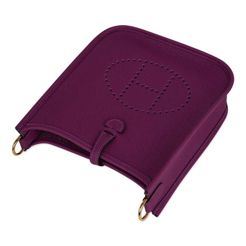 Mini Evelyne III TPM Bag Anemone Maurice Leather with Gold Hardware