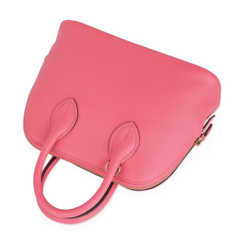 Bolide 1923 Mini 25 Bag Rose Azalee Evercolor Leather Gold Hardware