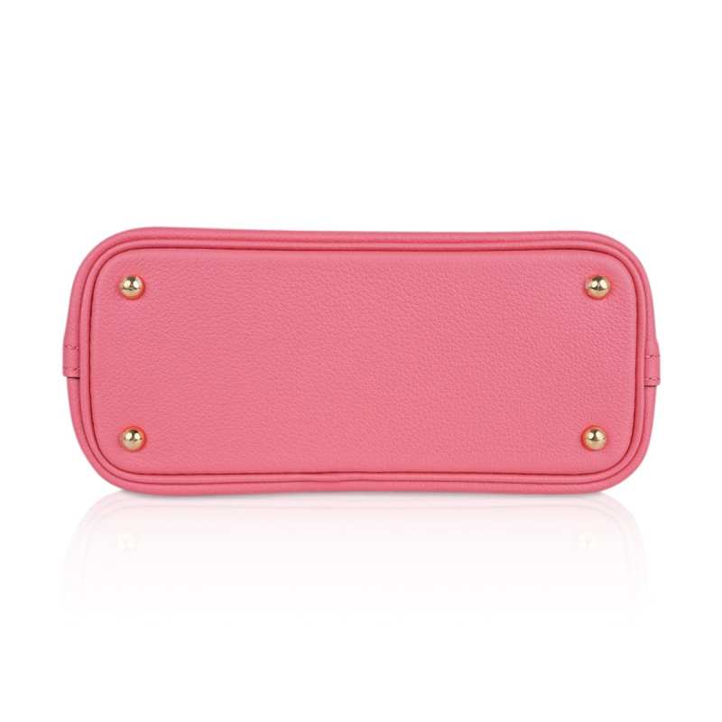 Bolide 1923 Mini 25 Bag Rose Azalee Evercolor Leather Gold Hardware