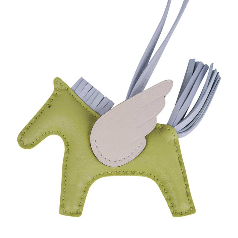 Pegase Rodeo Pegase PM Bag Charm Jaune Bourgeon/ Bleu Brume/ Nata