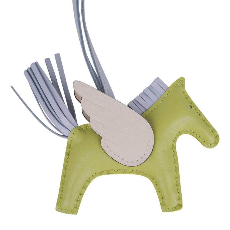 Pegase Rodeo Pegase PM Bag Charm Jaune Bourgeon/ Bleu Brume/ Nata