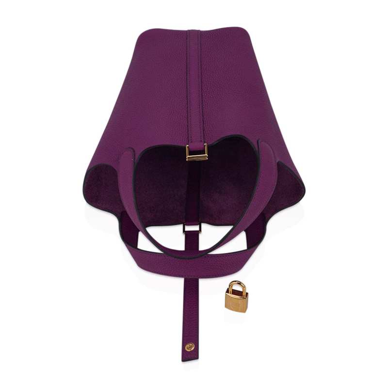 Lock 18 Bag Anemone Gold Hardware Clemence Leather