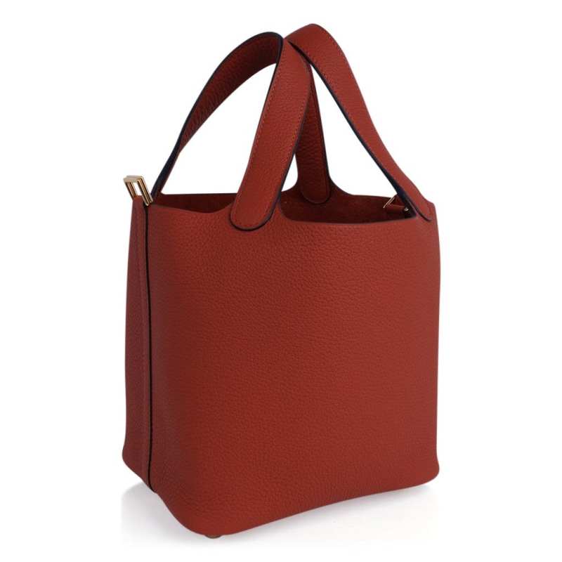 Lock 18 Bag Cuivre Gold Hardware Clemence Leather