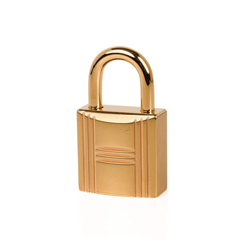 Lock 18 Bag Craie Gold Hardware Clemence Leather