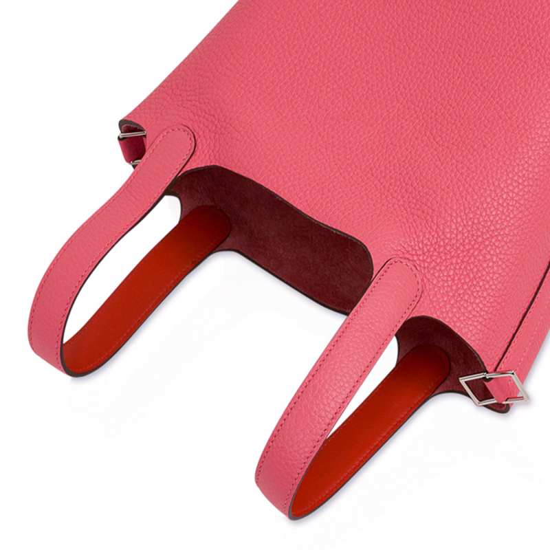 Picotin Lock 18 Eclat Bag Rose Azalee / Terre Battue Tote Clemence Palladium