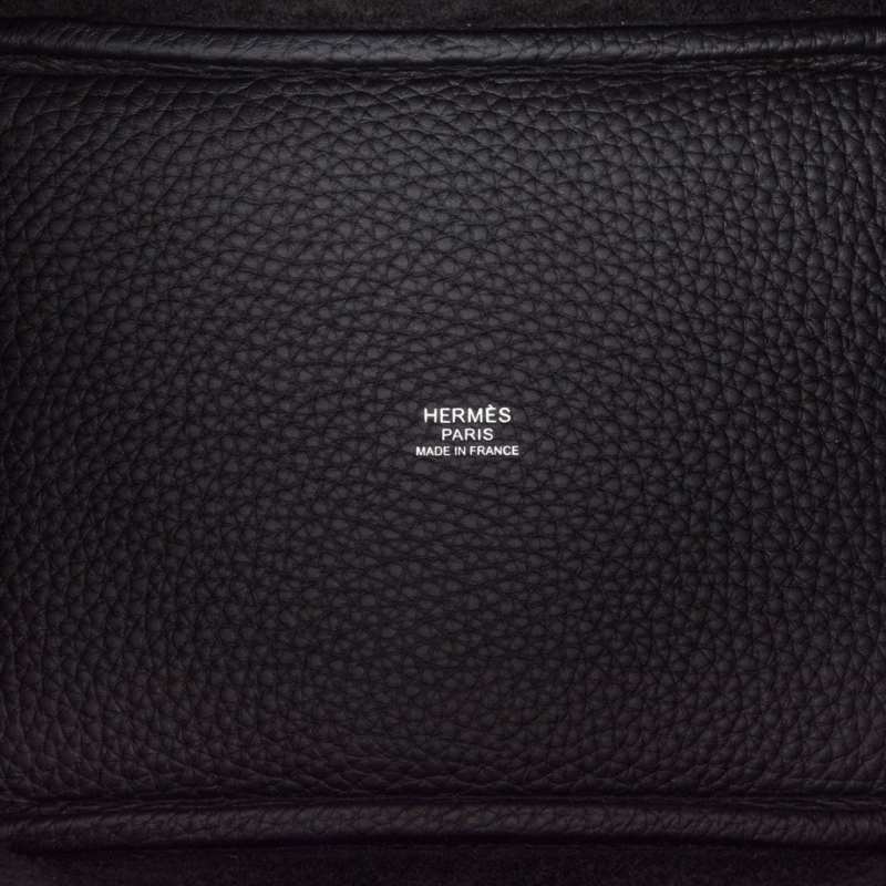 Picotin Lock 18 Bag Black Clemence Tote Palladium New