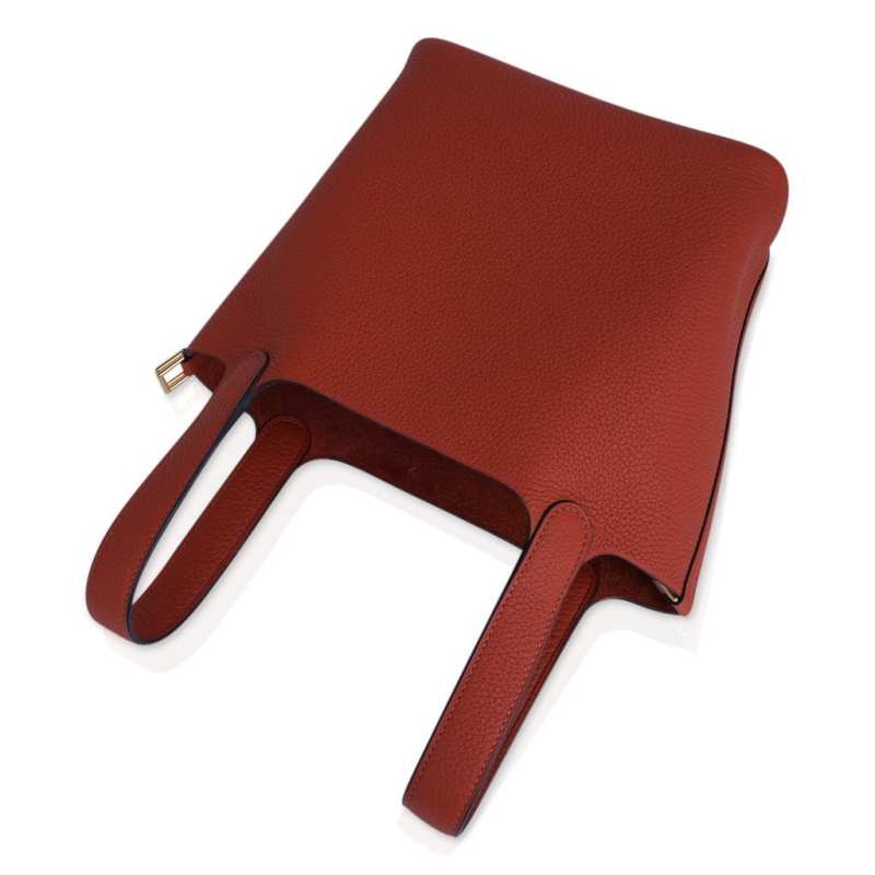 Lock 18 Bag Cuivre Gold Hardware Clemence Leather