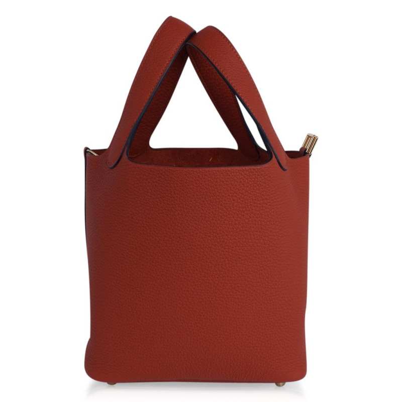 Lock 18 Bag Cuivre Gold Hardware Clemence Leather