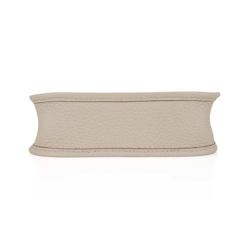 Mini Evelyne TPM Bag Beton Clemence Leather with Gold Hardware