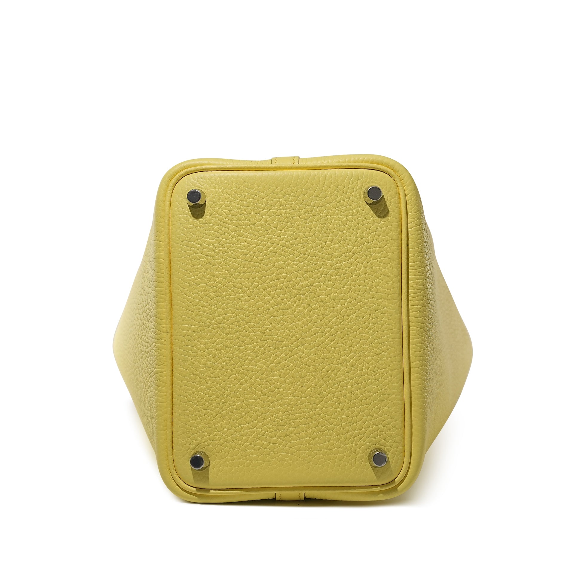 Lime Clemence and Ostrich Touch Picotin Lock 18 Palladium Hardware