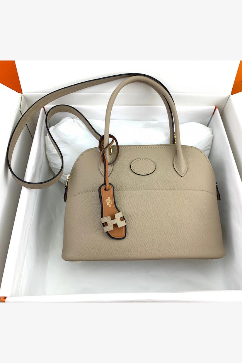 Bolide 27 31 Bag in Epsom Leather Gris Tourterelle